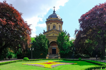 Chapel from 1872 on the South Cemetery in Magdeburg, Germany