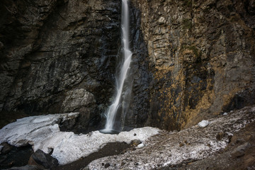 Fototapeta na wymiar close up of gveleti big waterfall