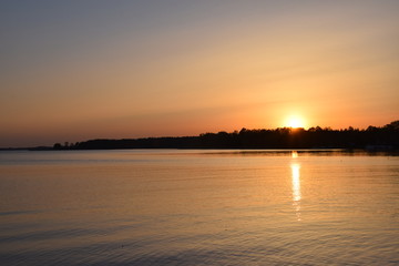 Naklejka premium Tramonto Ogonki