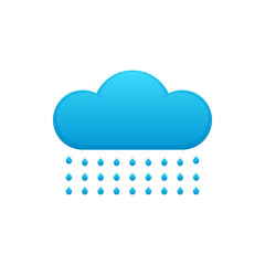 Cloud icon with rain