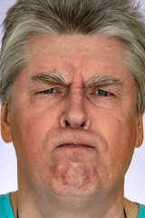 Obraz premium Face, facial expressions, feelings, emotions, self-portrait