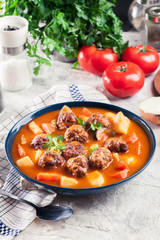 Albondigas - tomato soup with meatballs
