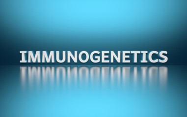 Naklejka premium Word Immunogenetics