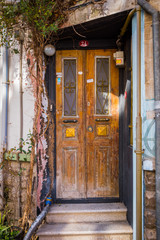 Historical, Old, Colorful Doors in Kuzguncuk, Istanbul, Turkey. Detail scenic view of colorful doors in Istanbul Streets.
