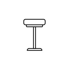 High bar chair icon