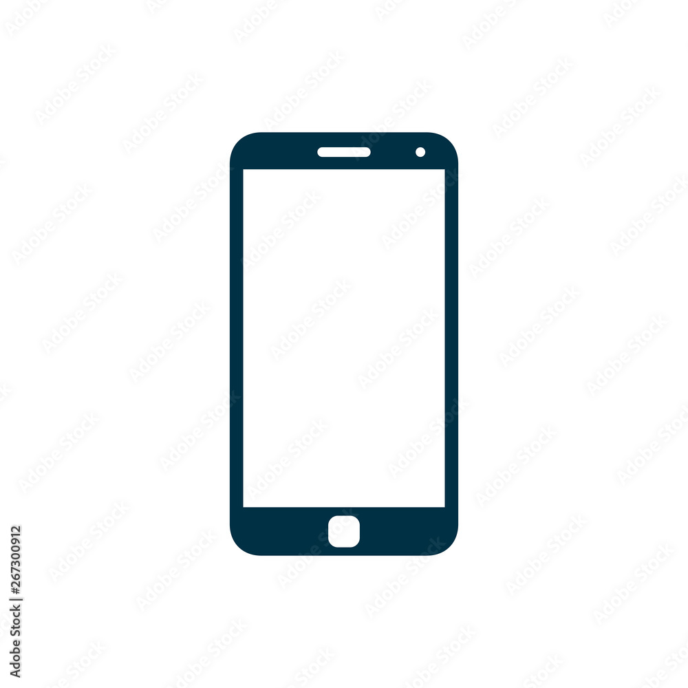 Poster Smartphone icon with empty touch screen - stock vector