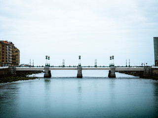 Obraz premium Beautiful bridge of San Sebastian Basque Country