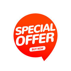 Sale banner special offer template design. Season special discount price sign tag. Promotion sticker