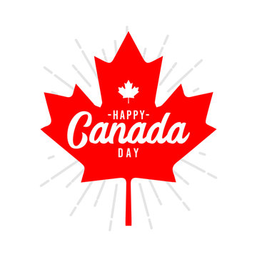 Happy Canada day Vector Template. design for banner, greeting cards or print.