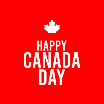 Happy Canada day Vector Template. design for banner, greeting cards or print.