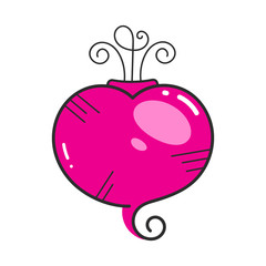 Beetroot logo vector illustration on white background.