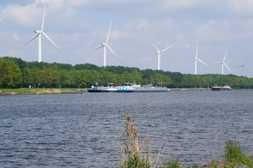 wind turbines in the sea