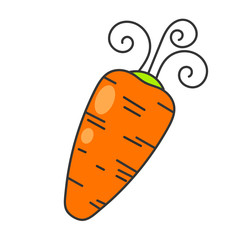 Fresh Carrot Creative Design For Your Project Vector