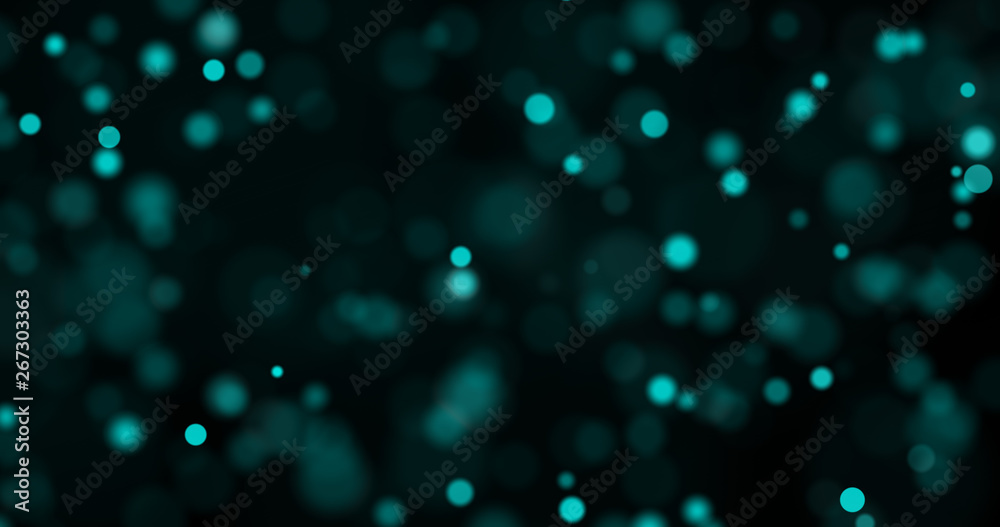 Aufkleber dust particles. abstract background of particles. bokeh of lights on black background. 3d rendering