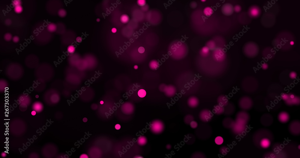 Poster dust particles. abstract background of particles. bokeh of lights on black background. 3d rendering