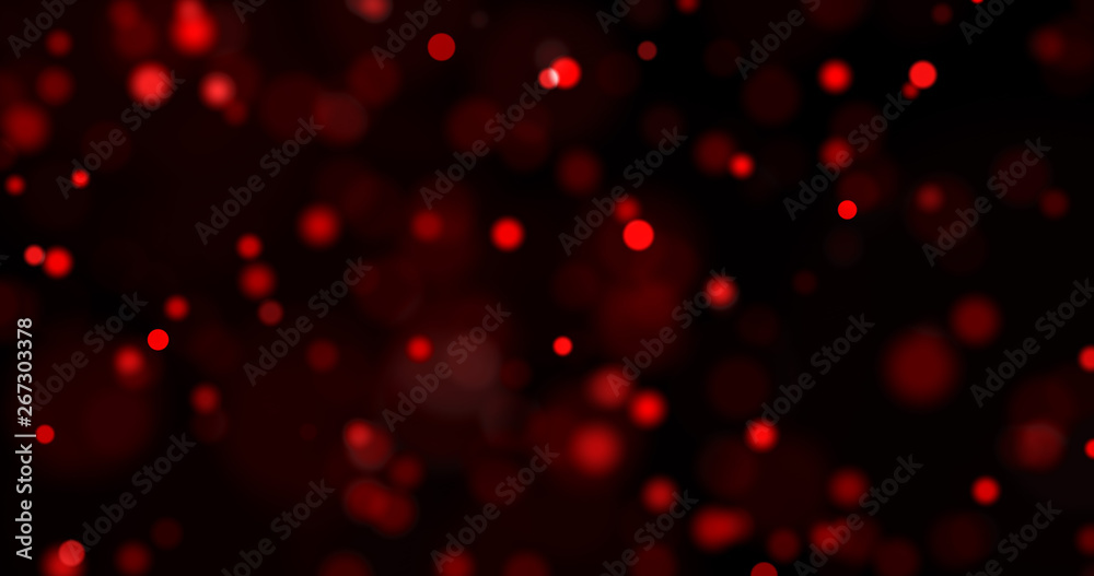 Aufkleber dust particles. abstract background of particles. bokeh of lights on black background. 3d rendering