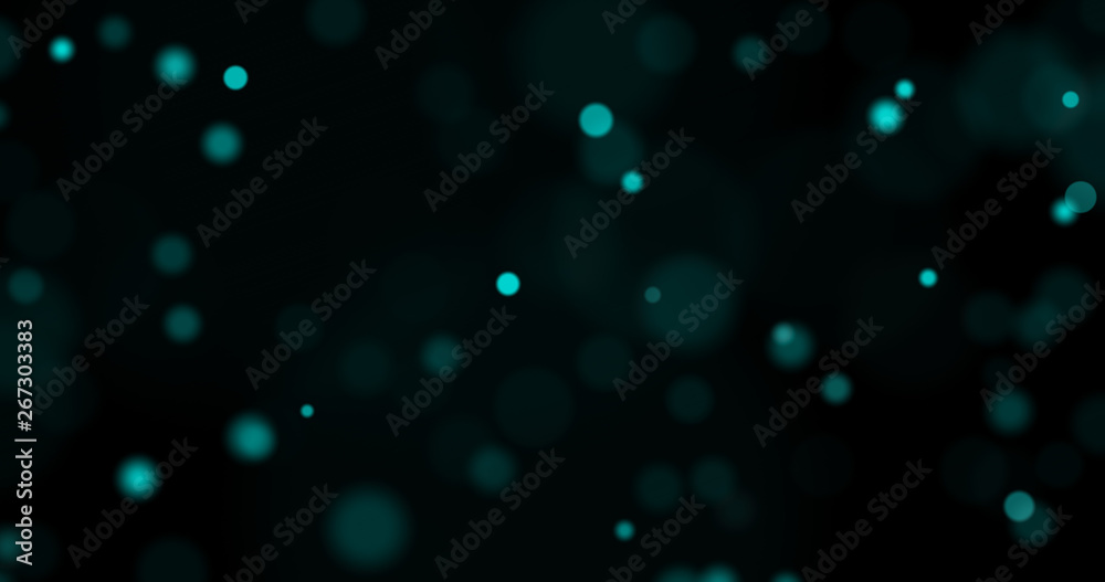 Aufkleber dust particles. abstract background of particles. bokeh of lights on black background. 3d rendering