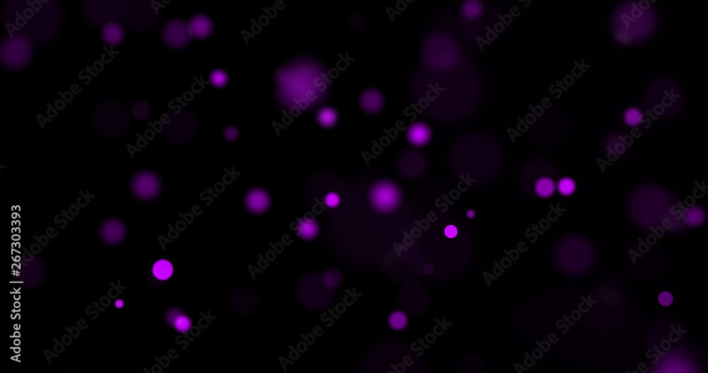 Poster dust particles. abstract background of particles. bokeh of lights on black background. 3d rendering