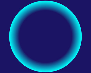bright neon blue circle ball on white background Glowing futuristic lines in a dark space with a modern concept. Generics presentations. Vector layout EPS10. Advertising design of brochures, blurred