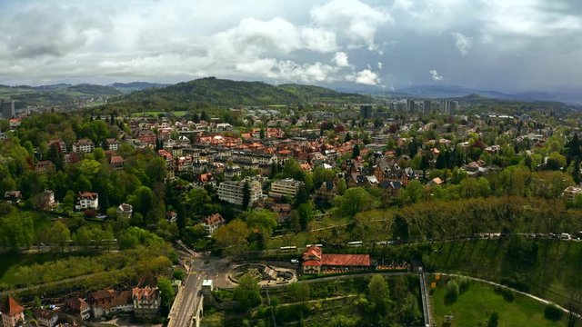 Aerial view of Bern, Switzerland