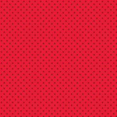 Seamless Endless Infinite Polka Dot Pattern against Solid Red Background Copy Space design Empty template text for Ad, promotion, poster, flyer, web banner, article