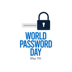 happy world password day vector template. design for your celebration.