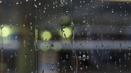 Raind drops on the window  © igor