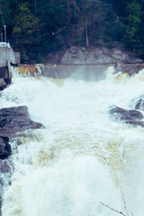 Kongsgossen, wodospad, waterfall, Amot, fossen, Amot, Norwegia, Norway, Norge