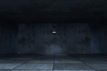 3d rendering, the empty room with exquisite top light.