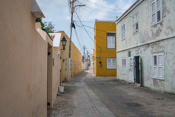 Otrobanda Side streets Views around the Caribbean Island of Curacao