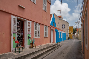 Otrobanda Side streets Views around the Caribbean Island of Curacao