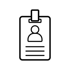 Obraz premium id card icon