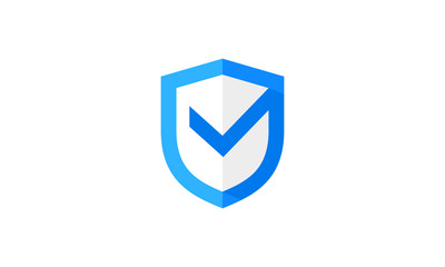 blue shield check icon