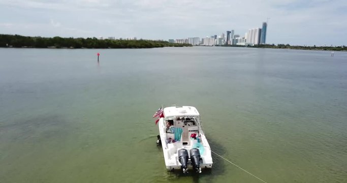 Fort Lauderdale Haulover Beach Drone Boat Fly Over