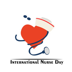 Happy International Nurses Day Vector Template Design Illustration