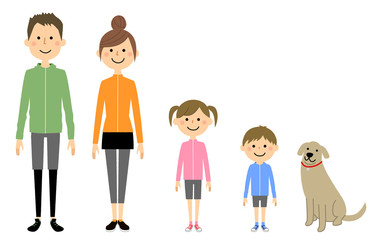 スポーツ 二世代家族