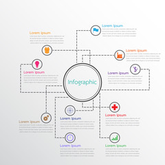 Vector infographic templates used for detailed reports. All 10 topics.