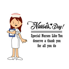 Happy International Nurses Day Vector Template Design Illustration