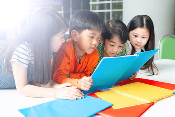 Banner Web Design for Asian Kid Study at international school, Using Laptop, Using Mobile phone, Art Workshop