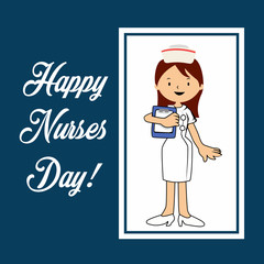 Happy International Nurses Day Vector Template Design Illustration
