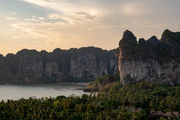 Railay Beach Sunset Thailand South East Asia