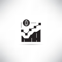 bitcoin graph icon