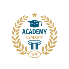 University college school badge logo design.  - 267332522
