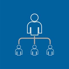 Referral marketing icon, Network marketing, business partnership