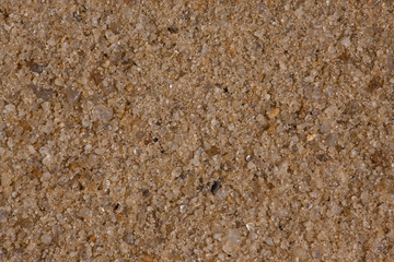 River large sand. Yellow and brown.