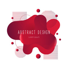 abstract liquid shape