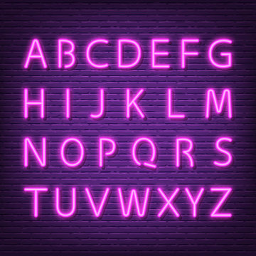 neon letters signboard