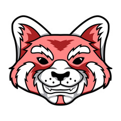 Red Panda Logo Head