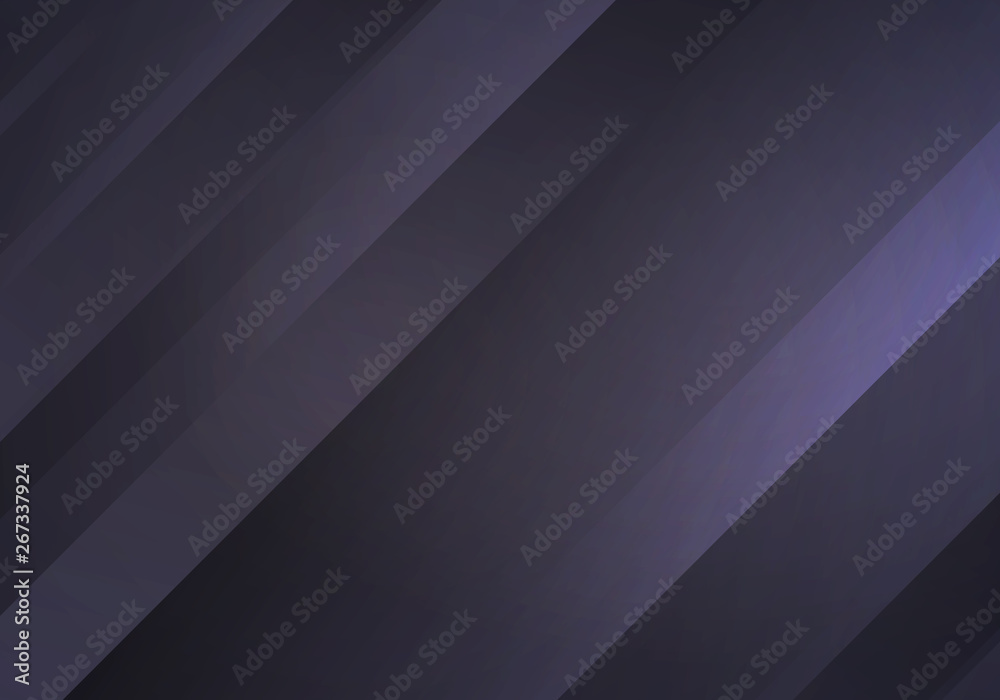 Poster Abstract Black Background with Stripes. Vector Minimal Banner. Dark Tech Sleek Texture