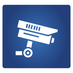 security camera icon, CCTV sign